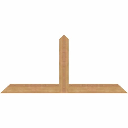 Ekena Millwork Portland Timber Gable Bracket, Western Red Cedar, 48"W x 22"H x 1 1/2"D x 3 1/2"F, 11/12 Pitch GBW048X22X0204POR00SWR